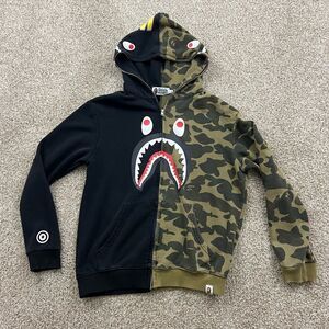 Bathing Ape Bape Camo Shark Hoodie Youth L
